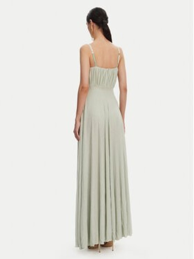 Elisabetta Franchi Sukienka wieczorowa AB-R22-52E2 Zielony Regular Fit