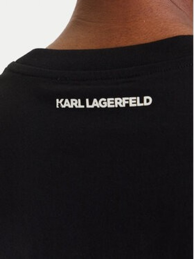 KARL LAGERFELD T-Shirt A3W17018 Czarny Regular Fit
