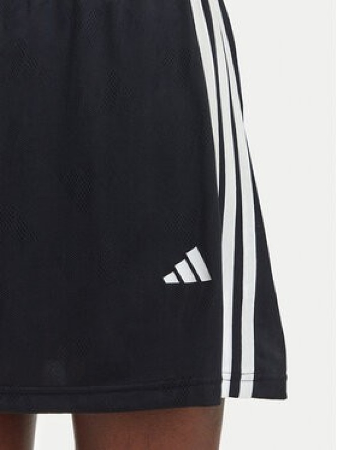 adidas Spódnica dresowa Stadium 3-Stripes Tennis Inspired Jacquard JL7171 Czarny Regular Fit