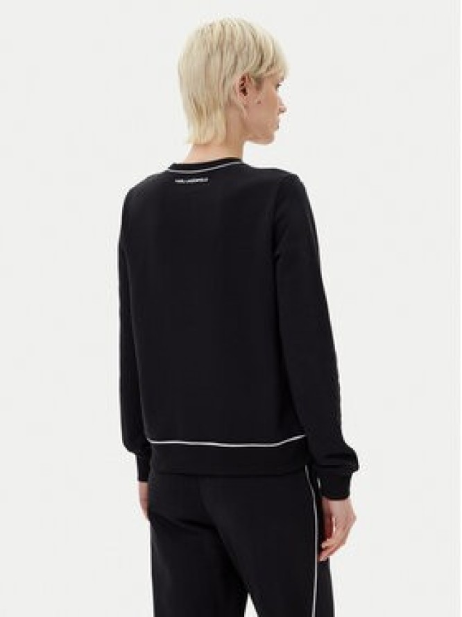 KARL LAGERFELD Bluza A2W20066 Czarny Regular Fit