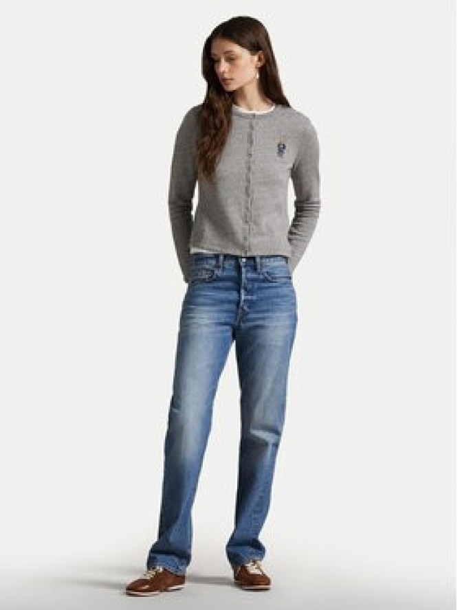 Polo Ralph Lauren Kardigan 211955298003 Szary Slim Fit