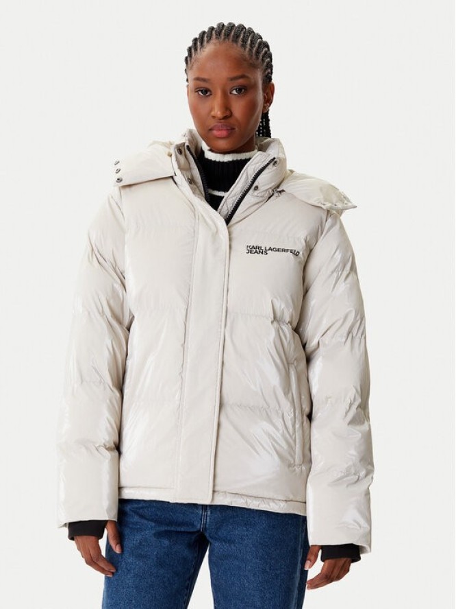 Karl Lagerfeld Jeans Kurtka zimowa A4W15020 Beżowy Regular Fit