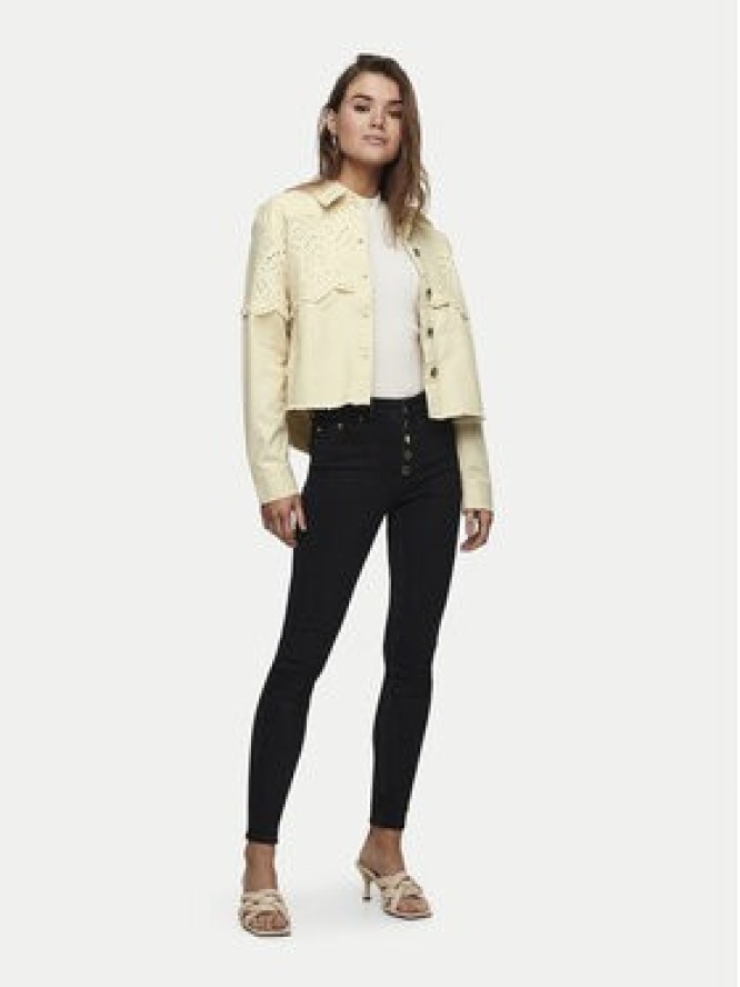 ONLY Kurtka jeansowa Elena 15232378 Beżowy Regular Fit