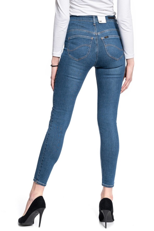 DAMSKIE SPODNIE JEANSOWE LEE SCARLETT ULTRA HIGH JACKSON WORN L30LMXAX 112106499