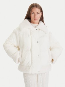 BOSS Kurtka zimowa C_Pajuna 50548173 Écru Relaxed Fit