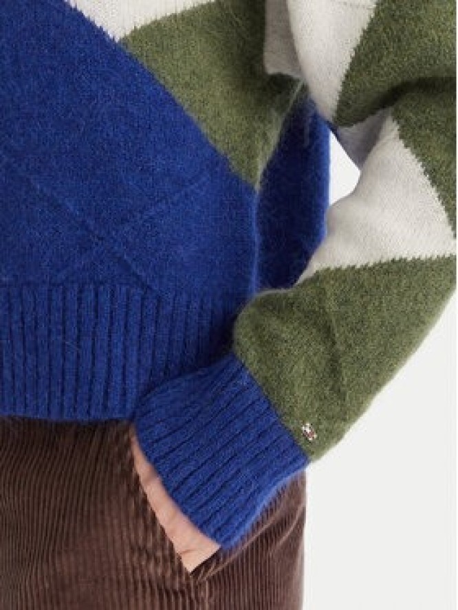 Tommy Hilfiger Sweter WW0WW47464 Kolorowy Relaxed Fit