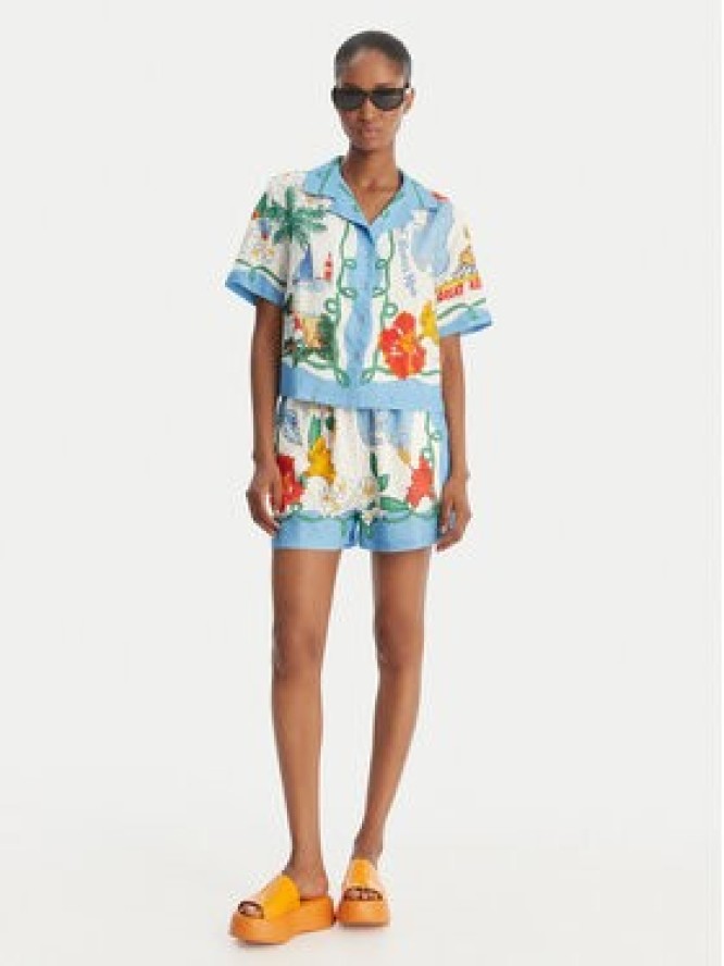 Seafolly Szorty materiałowe Viva Vacation 55669-SH Błękitny Regular Fit