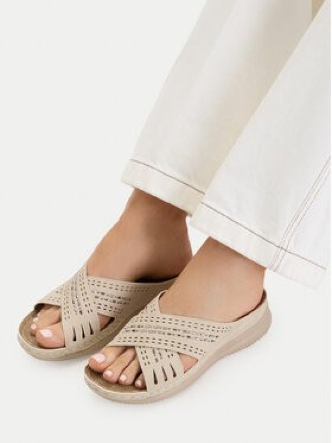 Go Soft Klapki CEO-WYL05010-08 Beżowy