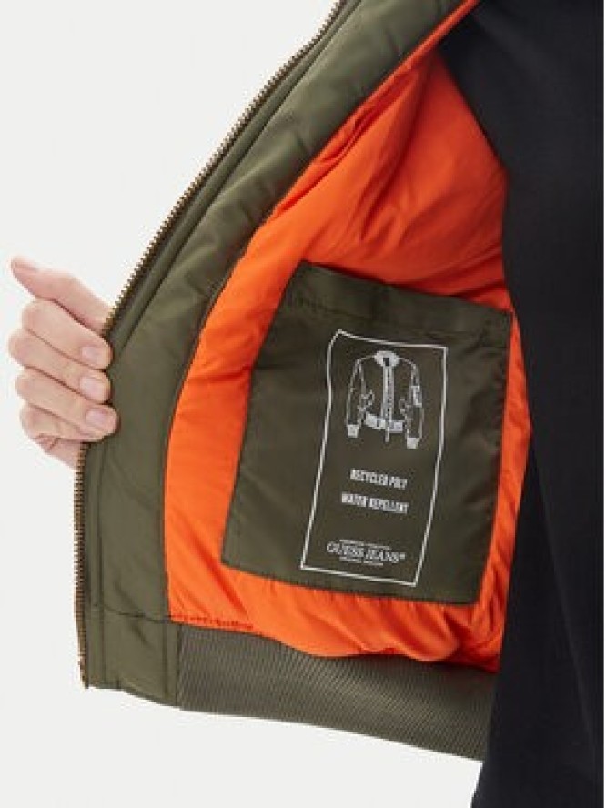 Guess Jeans Kurtka bomber W5RL81 WHAA2 Khaki Regular Fit