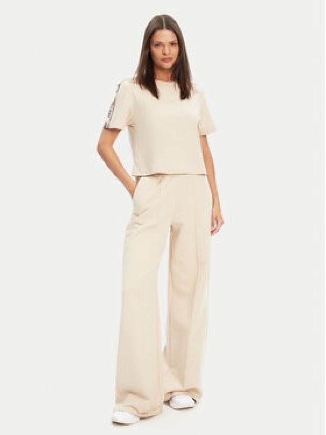 Guess T-Shirt V3RI08 I3Z14 Beżowy Regular Fit