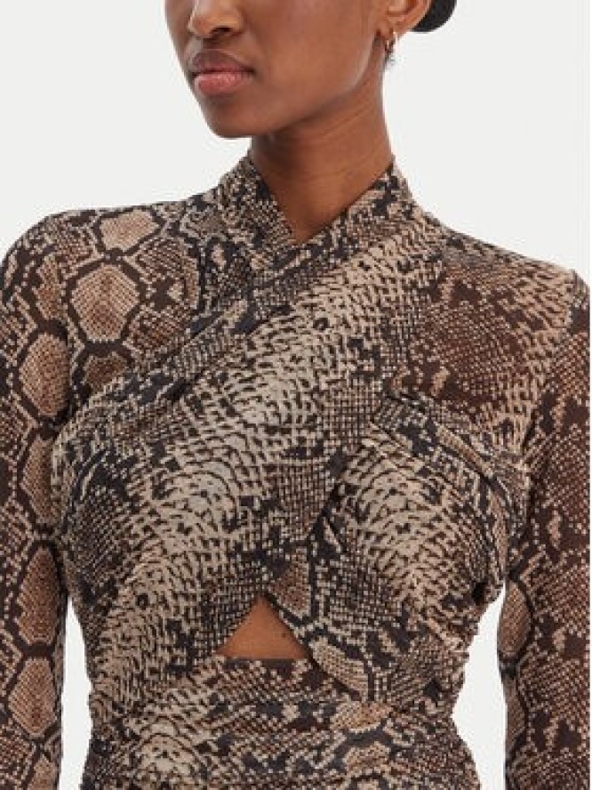 Bardot Sukienka koktajlowa Aliyah 56305DB4 Brązowy Slim Fit