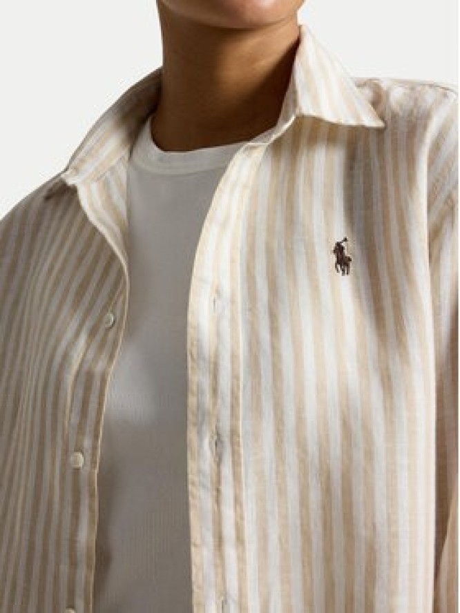 Polo Ralph Lauren Koszula 211935130504 Beżowy jasny Relaxed Fit
