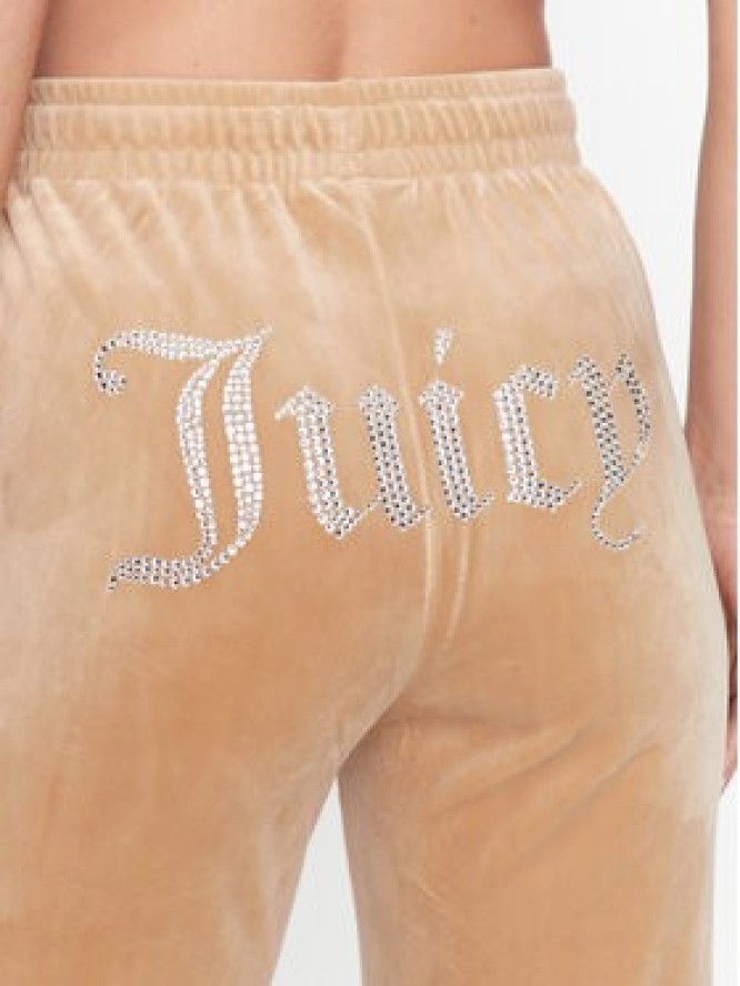 Juicy Couture Spodnie dresowe Tina JCAPW045 Beżowy Regular Fit