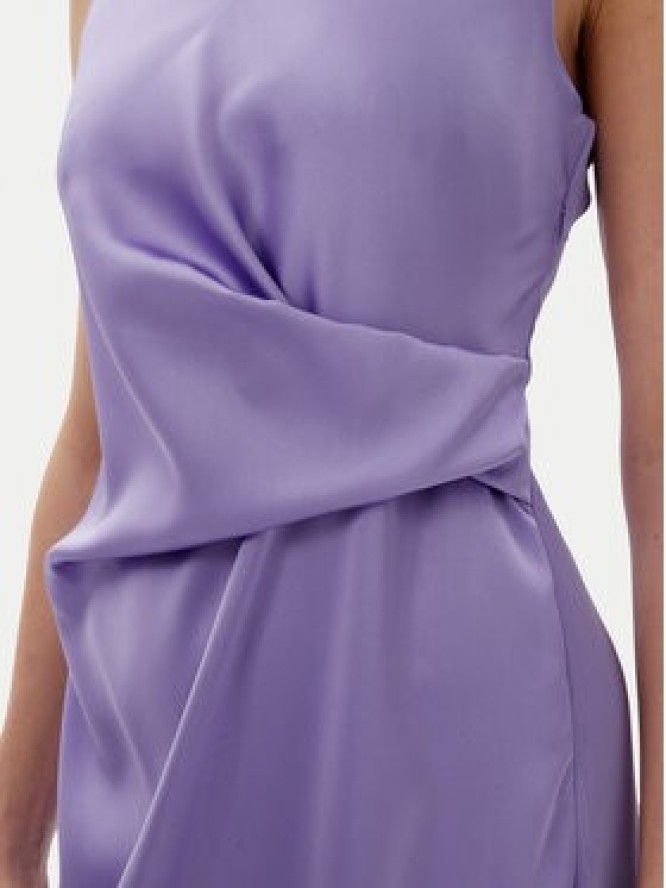 Rinascimento Sukienka koktajlowa CFC0122928003 Fioletowy Regular Fit