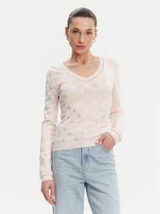 Guess Sweter W5GR07 Z3D60 Różowy Regular Fit