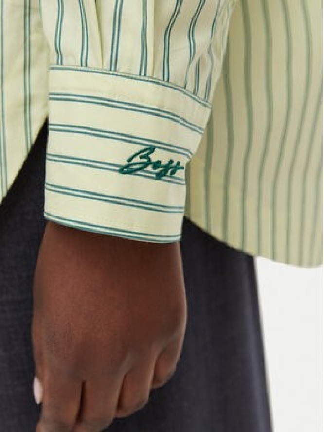 BOSS Koszula C Bostatta 50559241 Zielony jasny Oversize