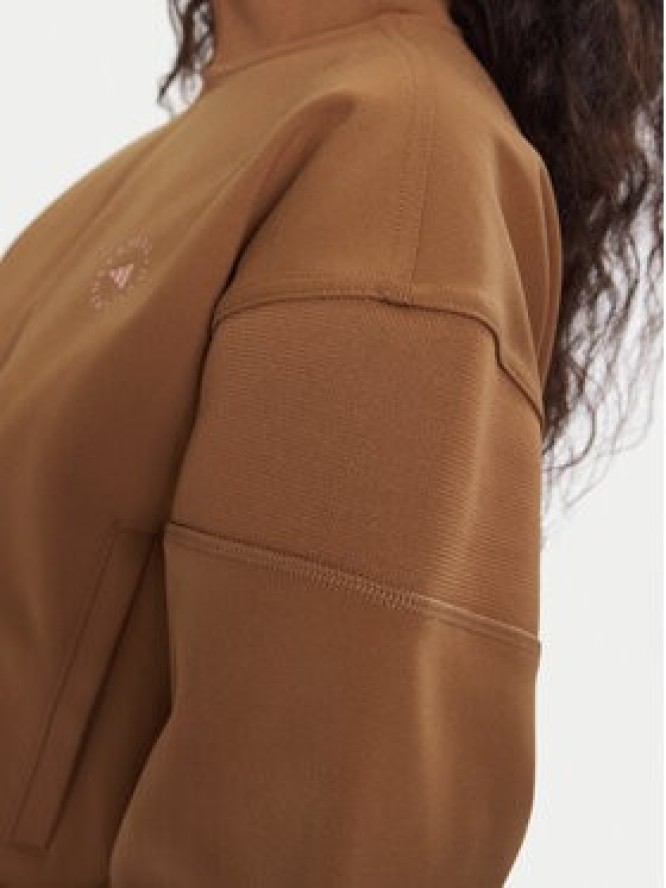 adidas by Stella McCartney Bluza Knitted Track Top JX6782 Brązowy Regular Fit