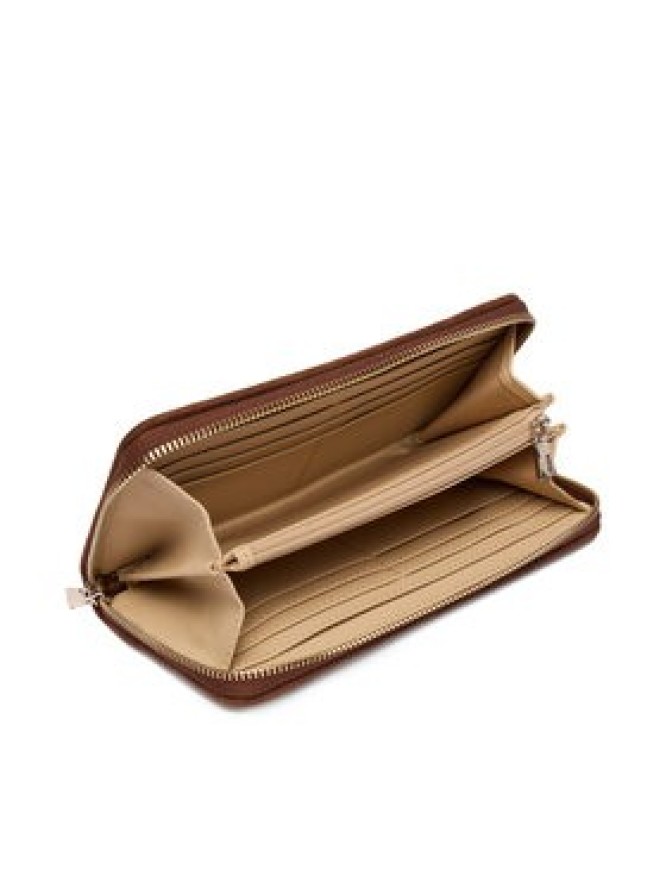 Guess Portfel Samantha Slg SWJG23 13146 Beżowy ciemny