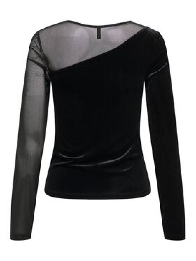 ONLY Bluzka Smooth 15360668 Czarny Slim Fit
