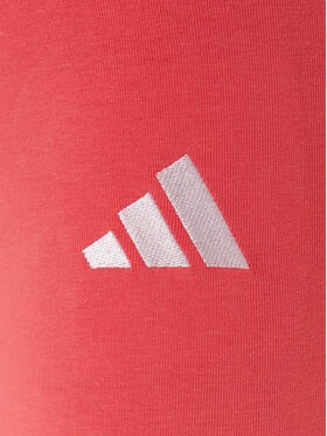 adidas Legginsy Essentials 3-Stripes KE4389 Koralowy Slim Fit
