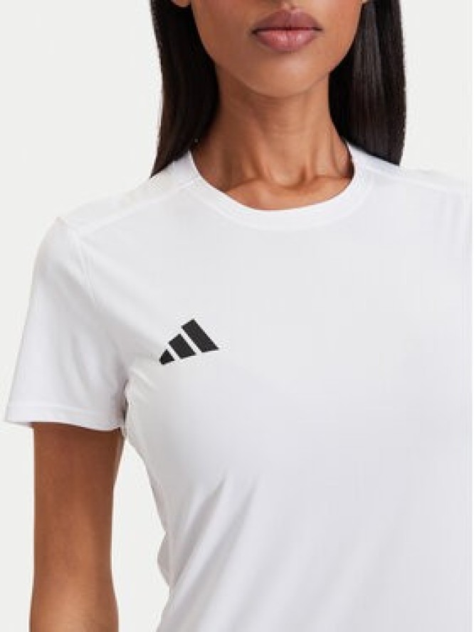 adidas Koszulka techniczna Adizero Essentials Running IN1173 Biały Slim Fit