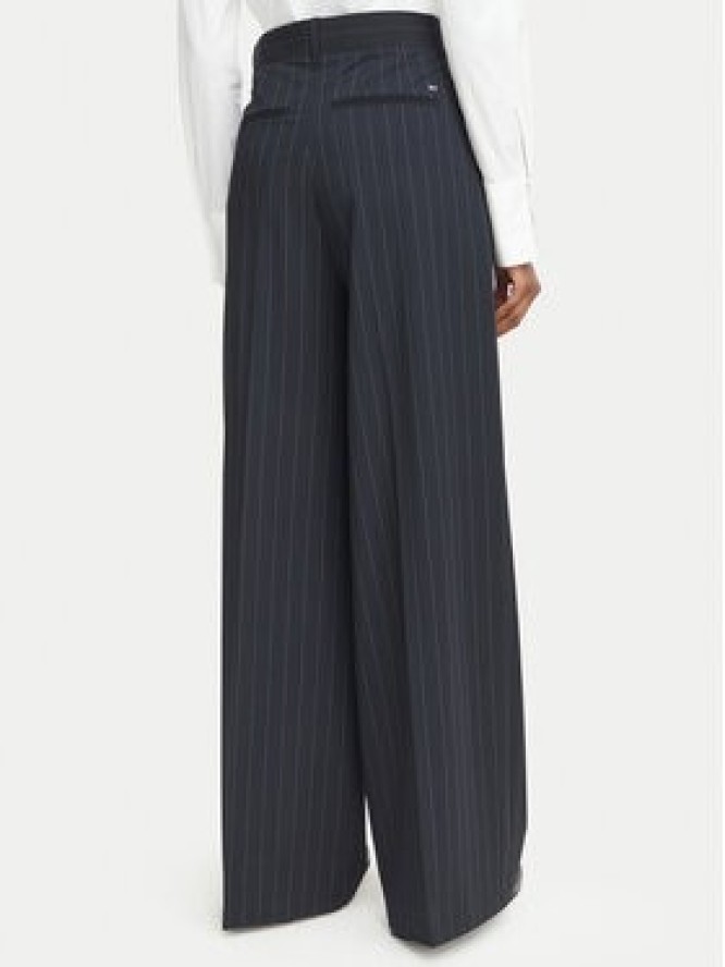 Tommy Hilfiger Spodnie materiałowe WW0WW51898 Granatowy Wide Leg