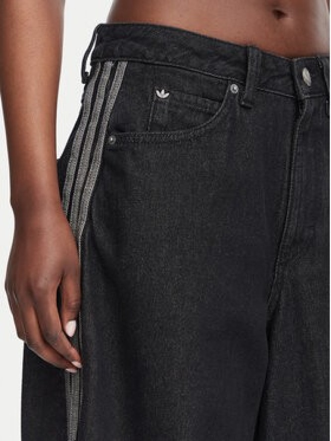 adidas Jeansy KQ6474 Czarny Barrel Fit