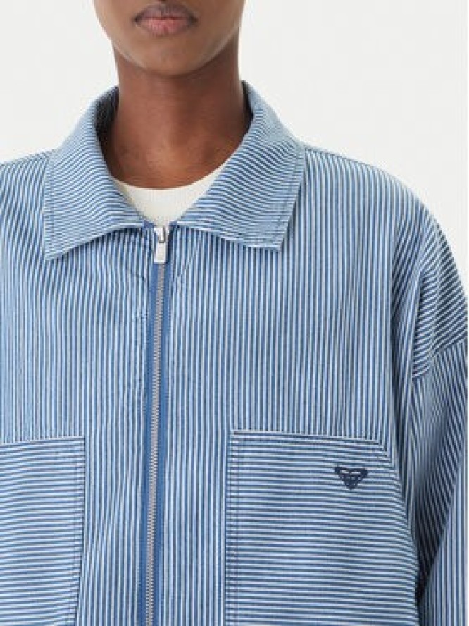 Roxy Kurtka jeansowa Beachfront Bliss ERJJK03702 Błękitny Regular Fit