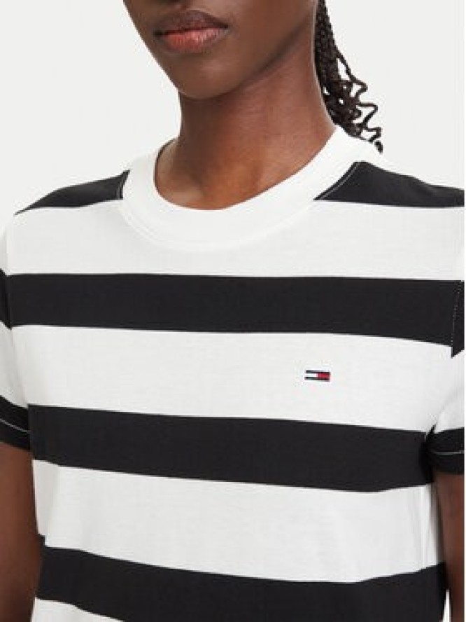 Tommy Jeans T-Shirt Flag DW0DW23801 Czarny Regular Fit