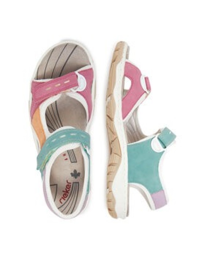 Rieker Sandały CEO-68866-92 Różowy