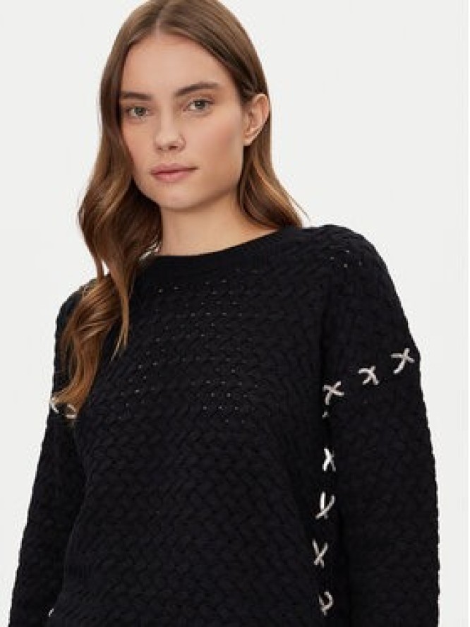 Guess Sweter W5RR13 Z3KY0 Czarny Regular Fit