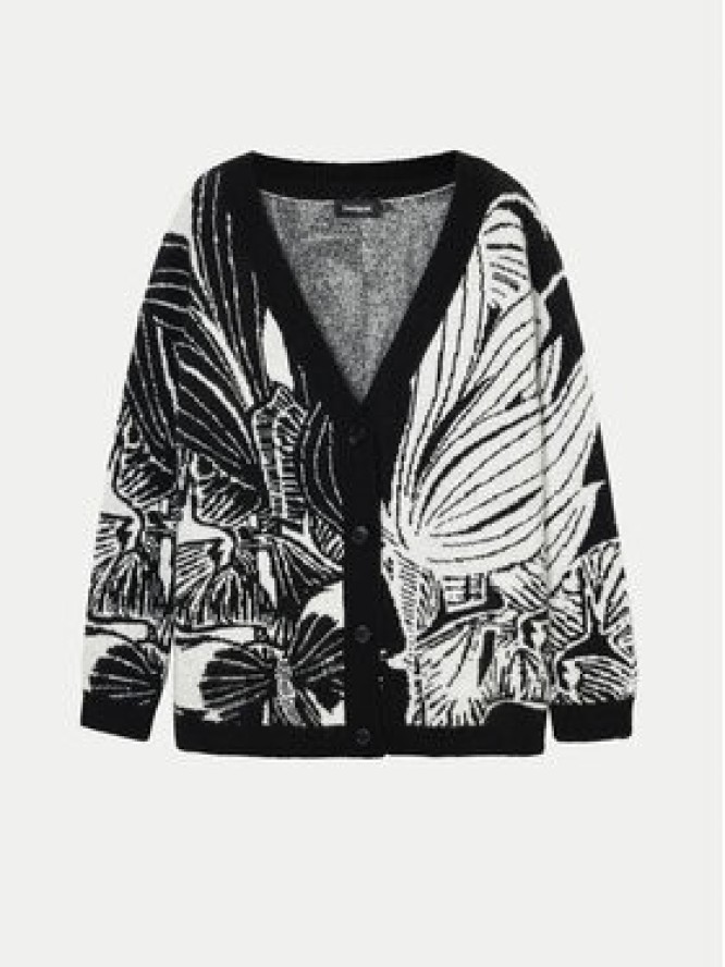 Desigual Kardigan Halifax 24WWJF26 Czarny Regular Fit