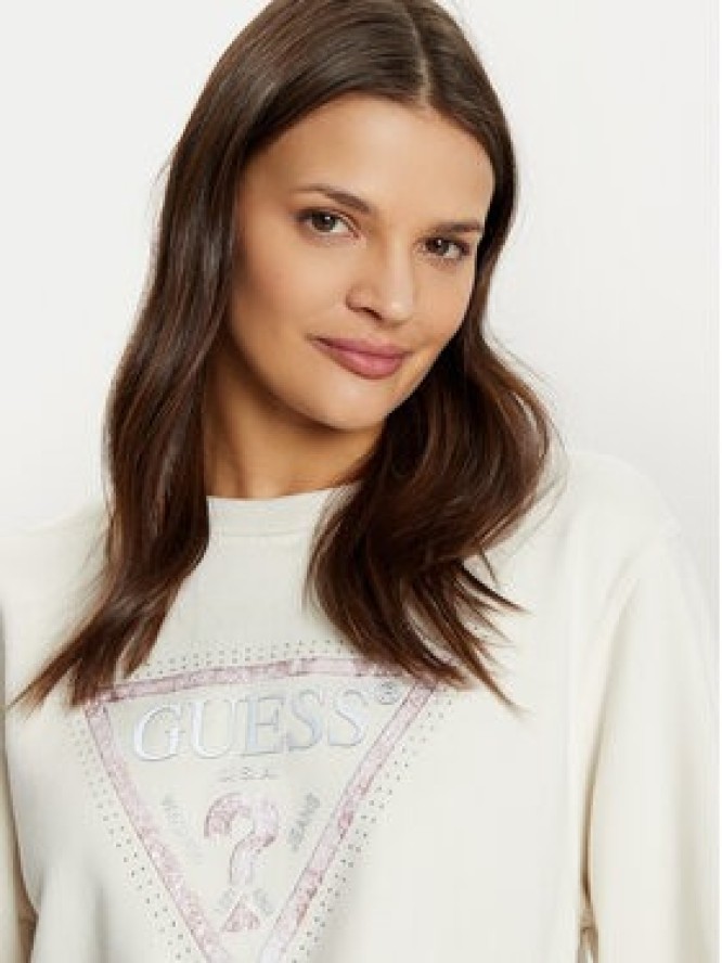 Guess Bluza W5RQ09 K8802 Écru Regular Fit
