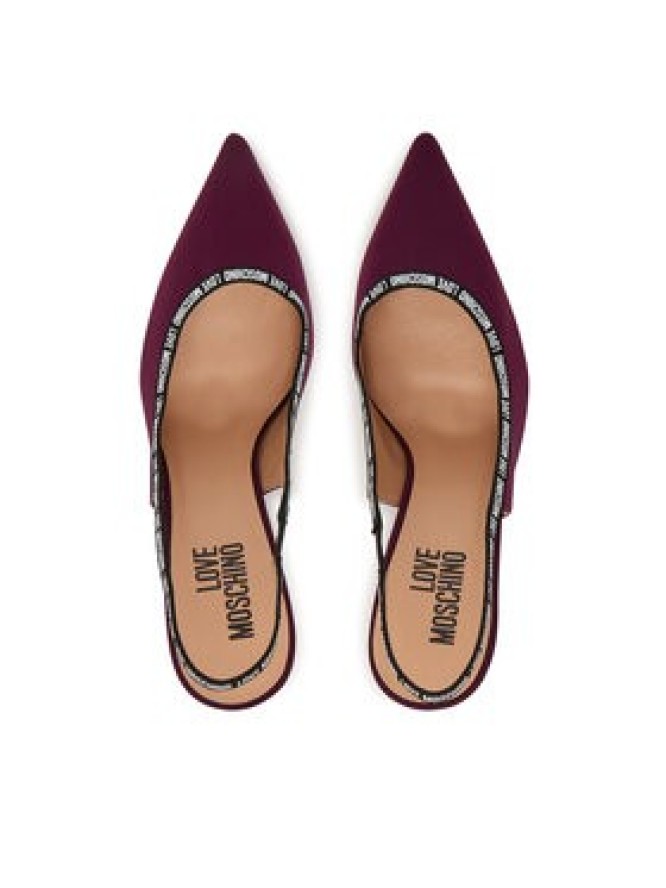 LOVE MOSCHINO Szpilki JA10429G1PIM0552 Bordowy