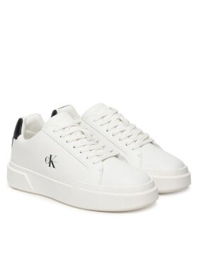 Calvin Klein Sneakersy Chunky Cupsole Laceup Lth Ml YW0YW01947 Czarny