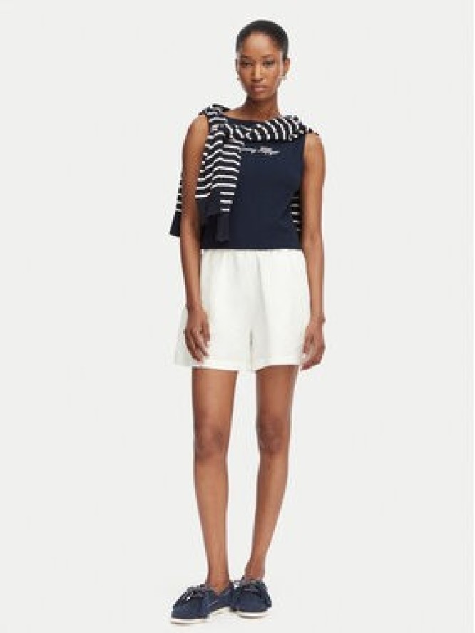 Tommy Hilfiger Top Classic WW0WW50947 Granatowy Regular Fit