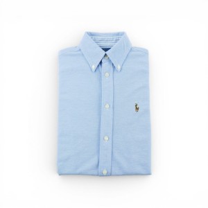 Second life - Koszula damska Polo Ralph Lauren jednolita niebieska - Jak nowy