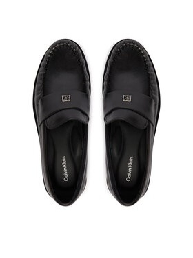Calvin Klein Lordsy Round Loafer Lth HW0HW03031 Czarny