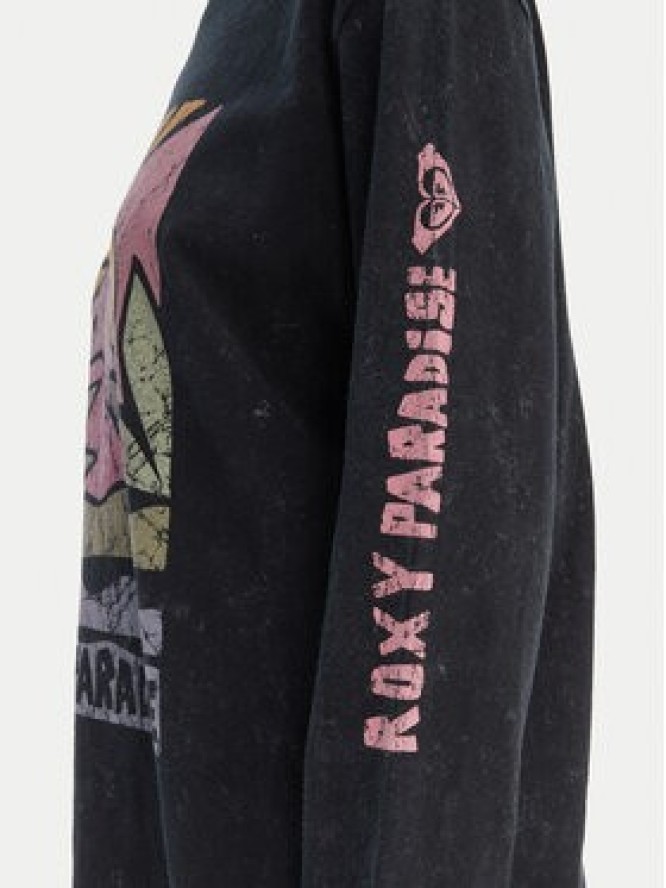 Roxy Bluzka Hangloose Washed ERJZT06028 Czarny Relaxed Fit