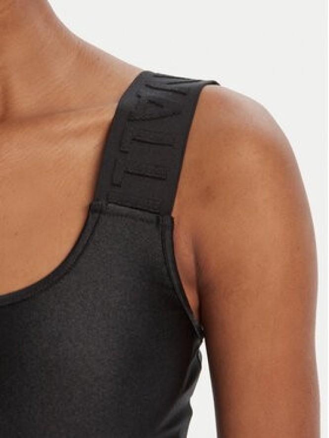 Just Cavalli Top Crop Element 79PAM2A6 Czarny Slim Fit