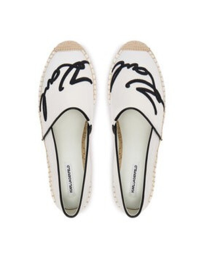 KARL LAGERFELD Espadryle Kamini KL80123R Biały
