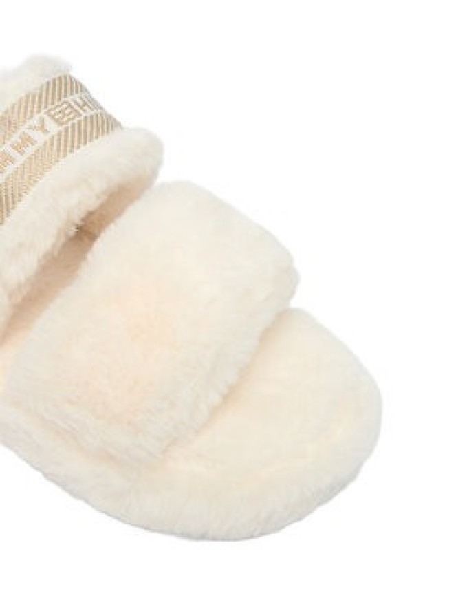 Tommy Hilfiger Kapcie Hilfiger Fur Slipper FW0FW08854 Biały