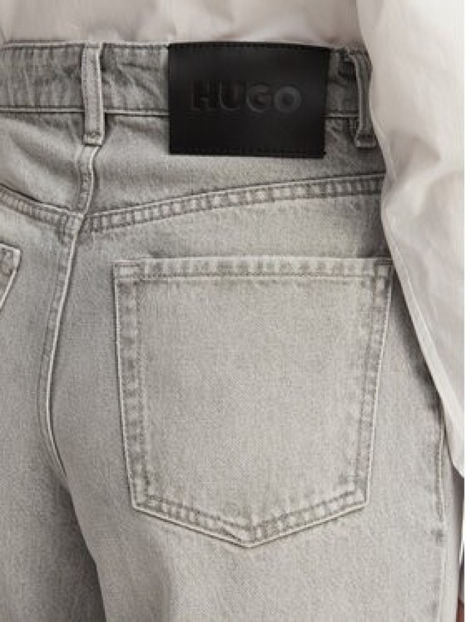 HUGO Jeansy 937 50557053 Szary jasny Wide Leg