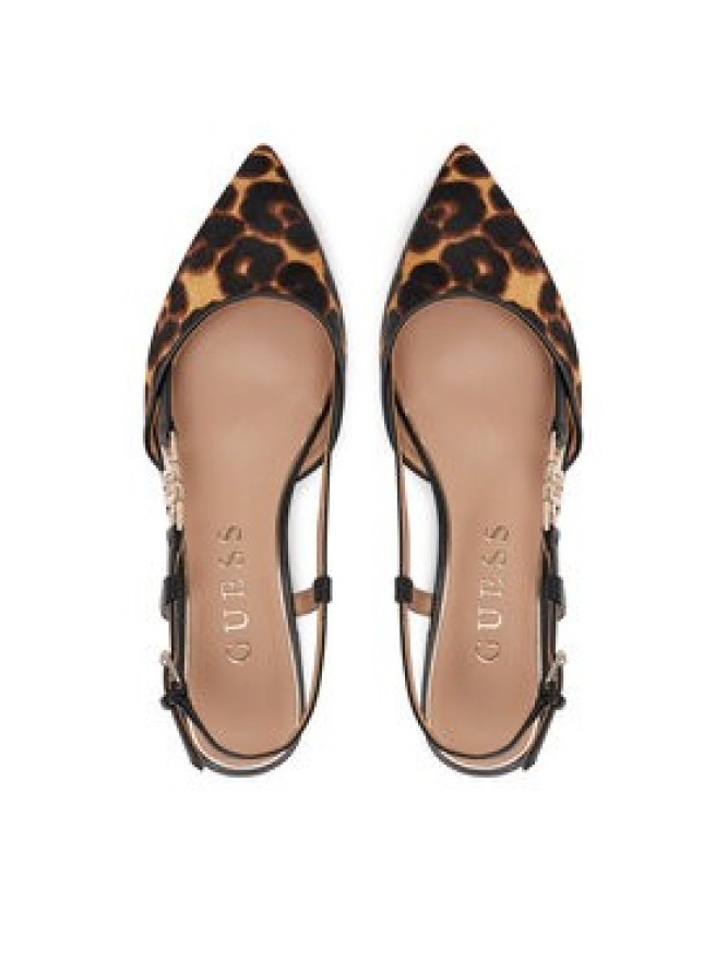 Guess Baleriny FLTFRY LEP05 Brązowy