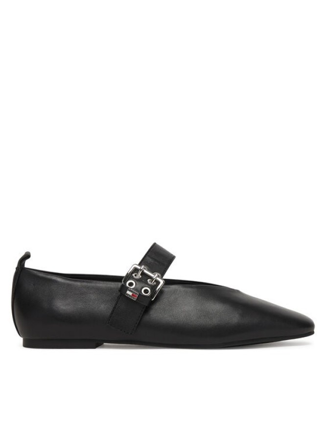 Tommy Jeans Baleriny Tjw Ballerina Buckle EN0EN03019 Czarny