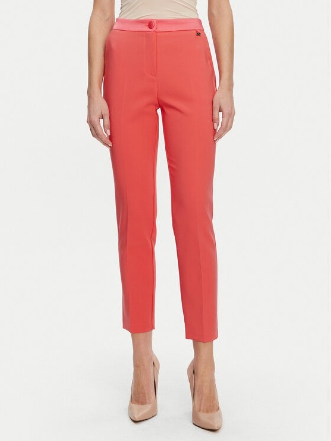 Artigli Spodnie materiałowe ACPA000774 Koralowy Regular Fit