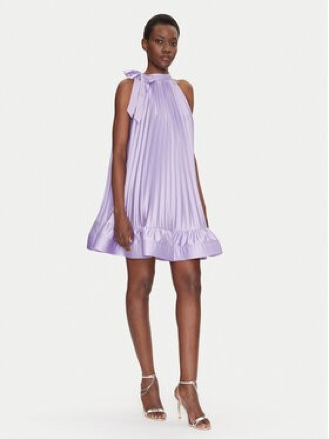 Dixie Sukienka koktajlowa A319W014A Fioletowy Regular Fit