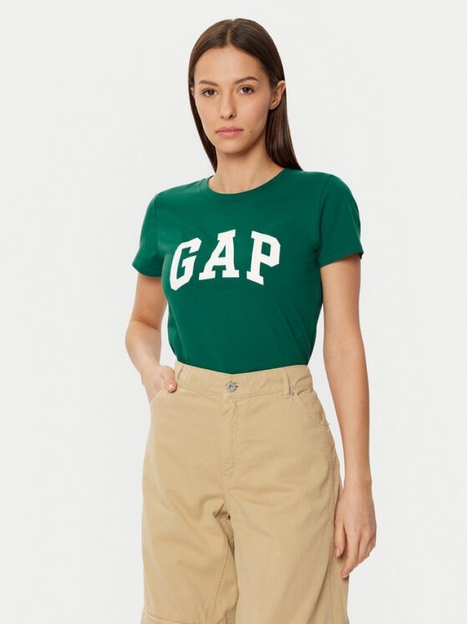 Gap T-Shirt 417797-20 Zielony Regular Fit