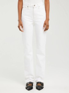 Jeansy damskie z prostą nogawką białe Winona 101