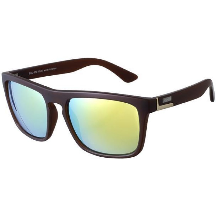 Okulary przeciwsłoneczne Sinner Thunder, brązowe, unisex